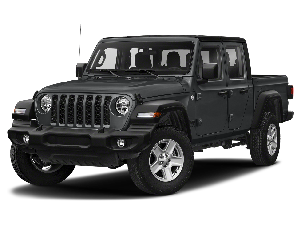 2021 Jeep Gladiator Willys 4x4 in Sting-Gray Clearcoat — front three-quarter view