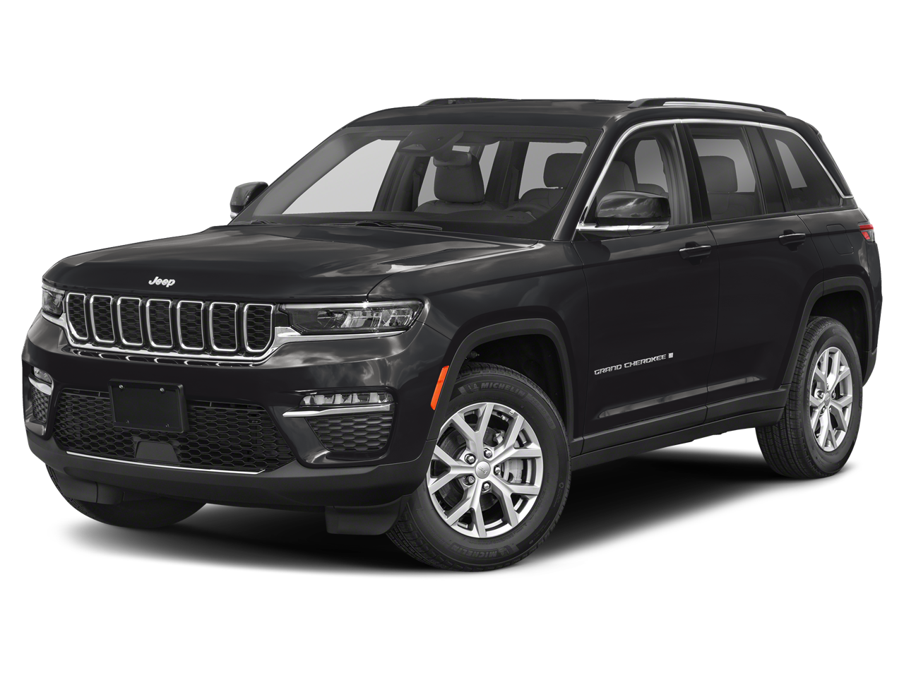 2024 Jeep Grand Cherokee Altitude X 4x4 in Diamond Black Crystal Pearlcoat — front three-quarter view