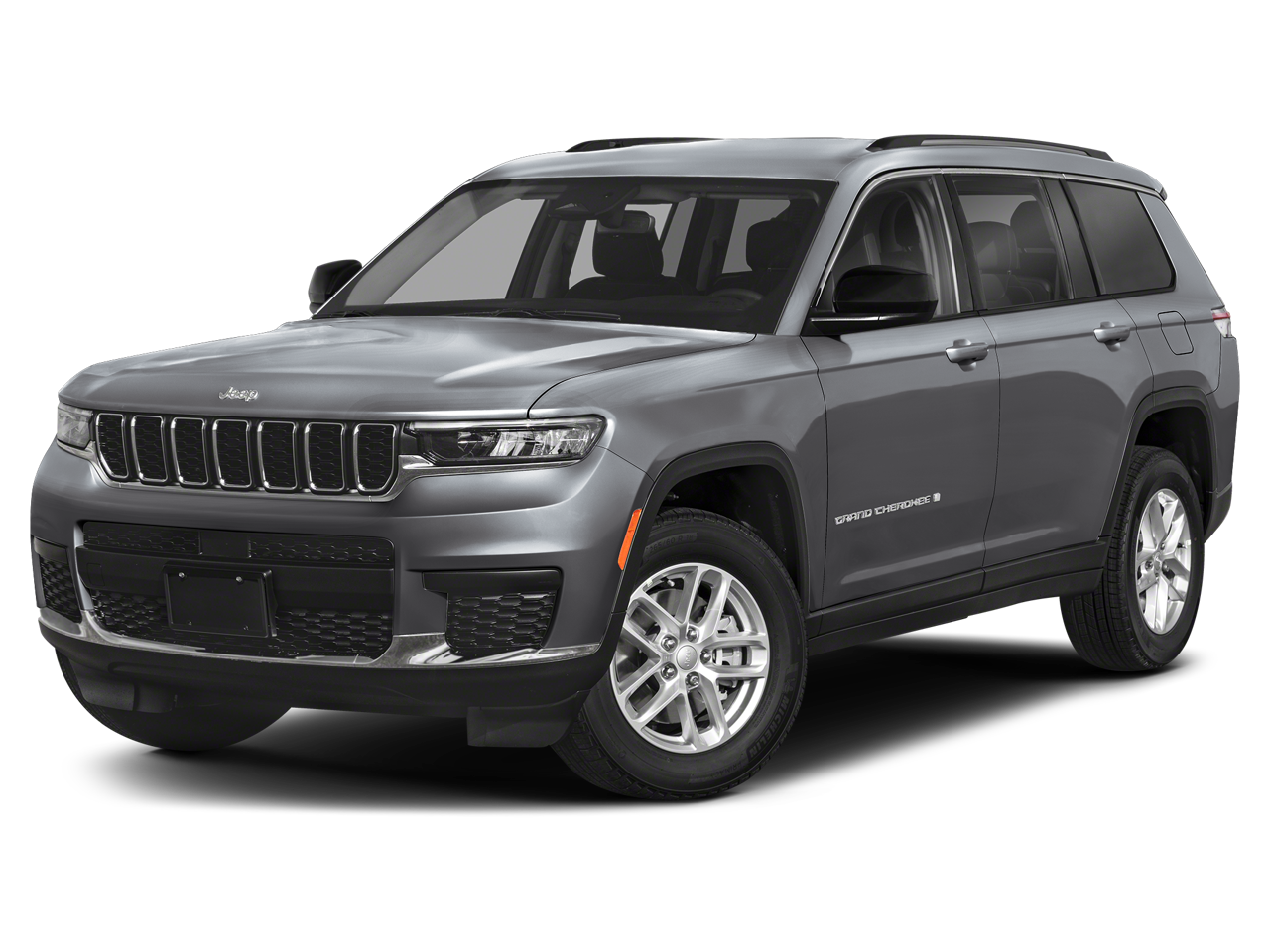 2024 Jeep Grand Cherokee L Altitude 4x4 in Baltic Gray Metallic Clearcoat — front three-quarter view