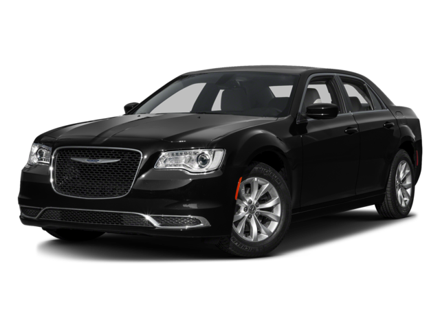 2016 Chrysler 300 Limited in Gloss Black — front three-quarter view