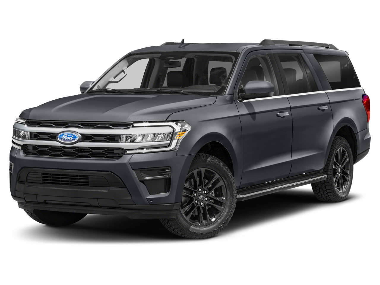 2022 Ford Expedition Max XLT in Black Metallic — front three-quarter view