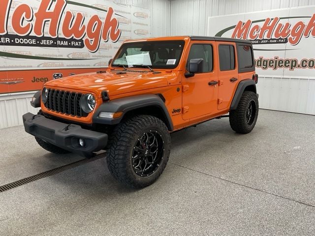 2026 Jeep Wrangler WRANGLER 4-DOOR SPORT S in Joose Exterior Paint — front three-quarter view