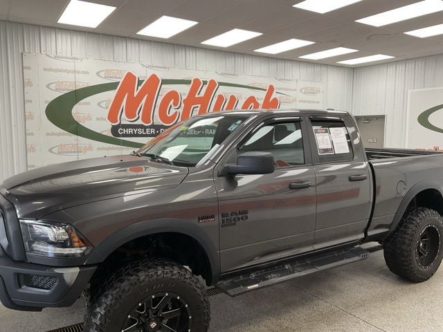 2021 RAM 1500 Classic Warlock Quad Cab 4x4 6'4' Box in Granite Crystal Metallic Clearcoat — front three-quarter view