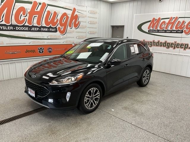 2022 Ford Escape SEL in Black Metallic — front three-quarter view