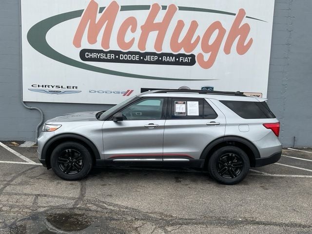 2021 Ford Explorer — rear three-quarter view