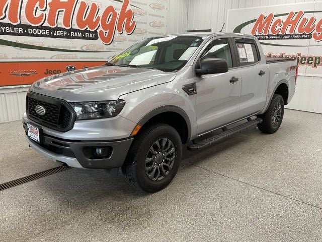 2020 Ford Ranger XLT in Silver Metallic — front three-quarter view
