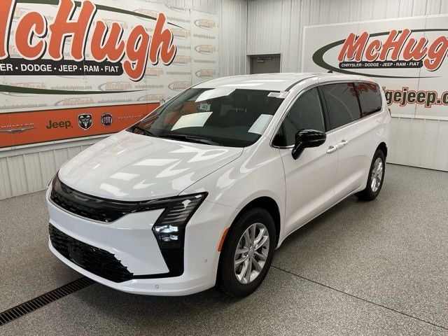 2027 Chrysler Pacifica PACIFICA SELECT AWD in Bright White Clear-Coat Exterior Paint — front three-quarter view