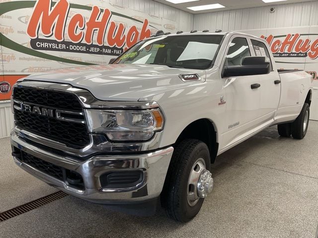 2022 RAM 3500 Tradesman Crew Cab 4x4 8' Box in Bright White Clearcoat — front three-quarter view
