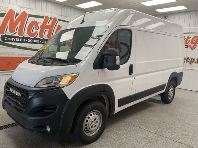 2025 RAM ProMaster 2500 Cargo Van Tradesman High Roof 136' WB w/Pass Seat in Bright White Clearcoat — front three-quarter view