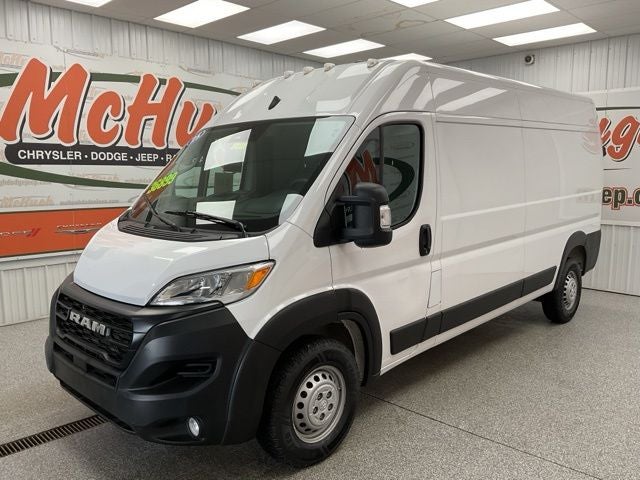 2025 RAM ProMaster 2500 Cargo Van Tradesman High Roof 159' WB w/Pass Seat in Bright White Clearcoat — front three-quarter view