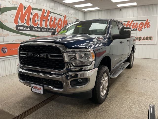 2024 RAM 2500 Big Horn Crew Cab 4x4 6'4' Box in Patriot Blue Pearlcoat — front three-quarter view