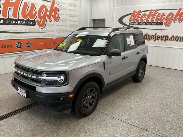 2022 Ford Bronco Sport Big Bend in Silver Metallic — front three-quarter view