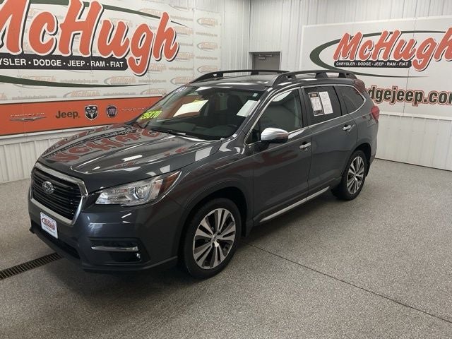 2022 Subaru Ascent Touring in Magnetite Gray Metallic — front three-quarter view