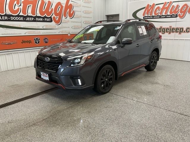2023 Subaru Forester Sport in Magnetite Gray Metallic — front three-quarter view